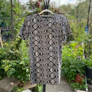 ZARA B/W SNAKE PRINT DRESS